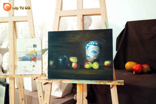 Bài vẽ sơn dầu 3 - tĩnh vật