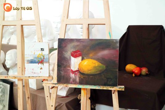 Bài vẽ sơn dầu 1 - tĩnh vật