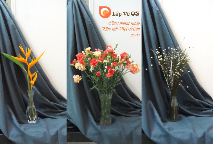 Lớp vẽ OS chúc mừng Phụ Nữ Việt Nam - 20/10