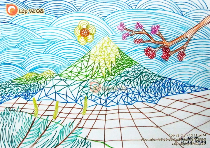 118 Le Vu Xuan Anh - Lop ve OS 2- nui Phu Sy Fuji ngang